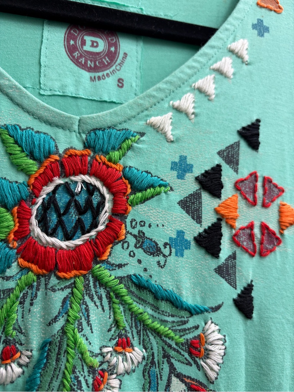 Double D Ranch Embroidered Tunic - Picture 2 of 4